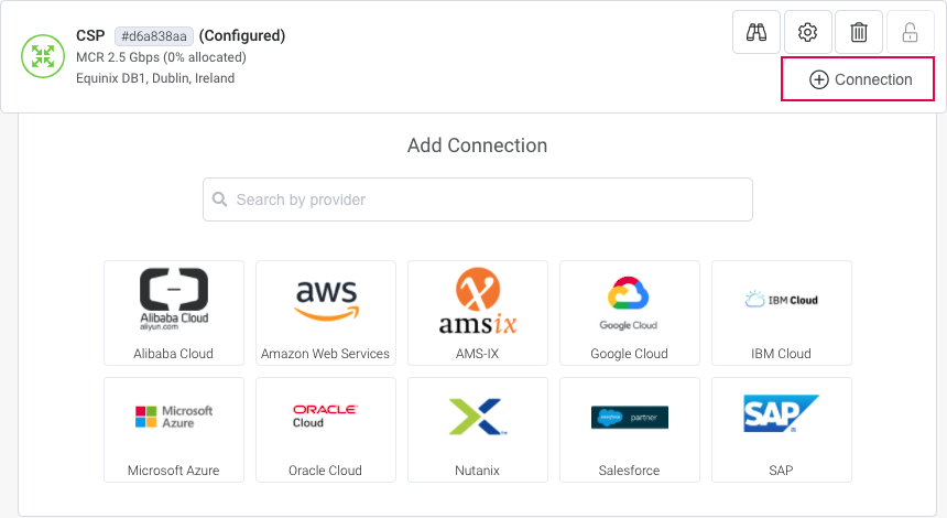 Select destination port