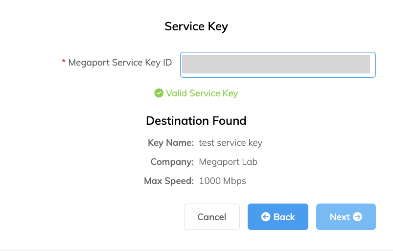 Service key