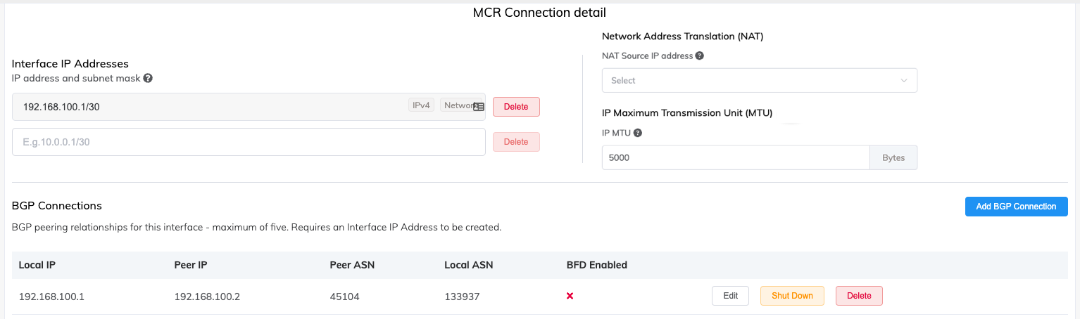 Alibaba connection details