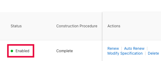 Physical Connection details