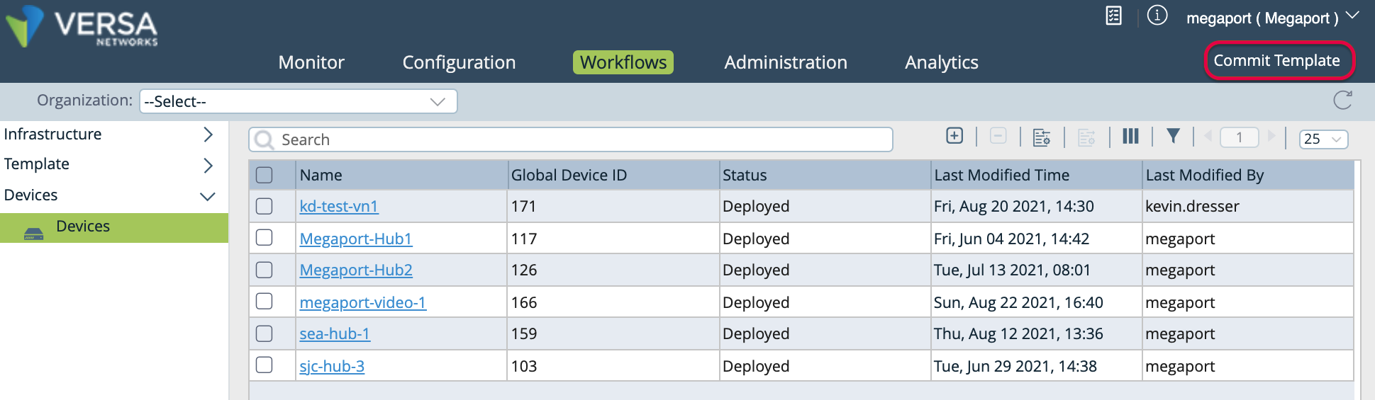 Commit Template link