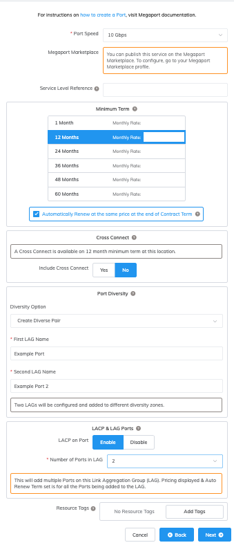 Create diverse LAG pair