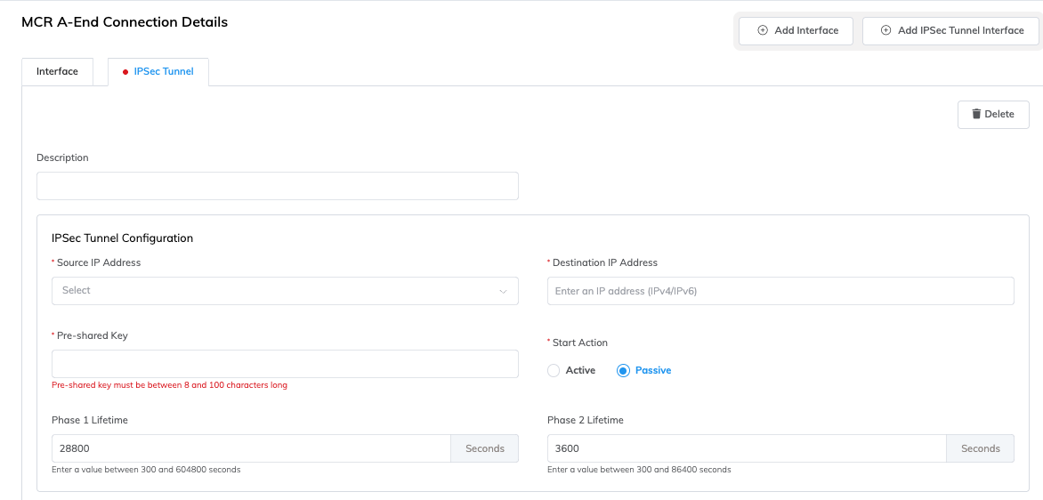 IPsec config details
