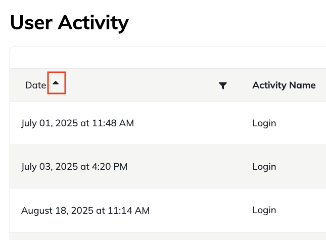 Portal User Menu Settings option