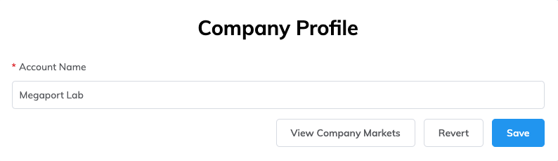 Company Profile page