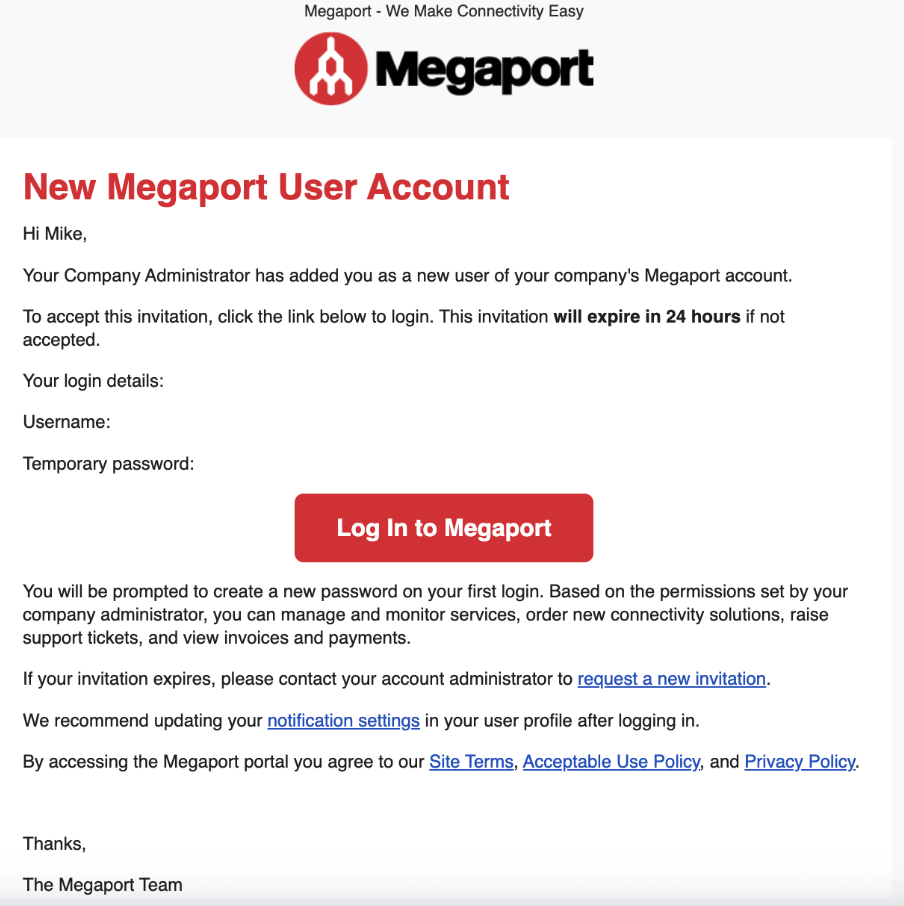 Click link to log in